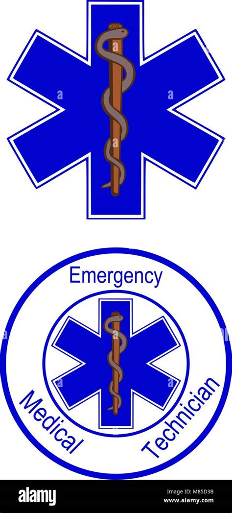 Star Of Life Emt Symbols Stock Vector Image And Art Alamy