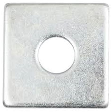 Washer Flat Square Galv M12 50 X 50 X 3mm Each Agnew Building Supplies