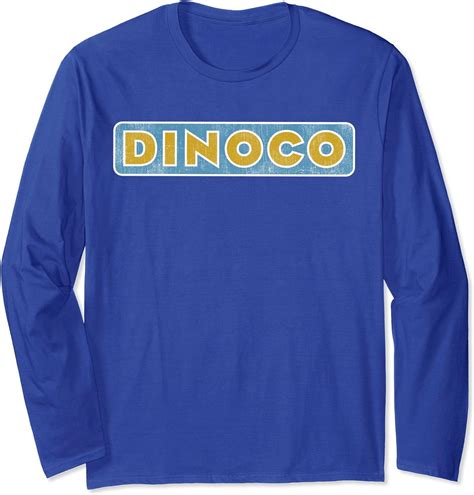 Disney Pixar Iconic Dinoco Gas Station Logo Long Sleeve Tee