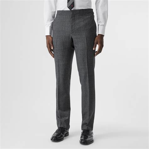 Classic Fit Melange Wool Three Piece Suit In Charcoal Men Burberry