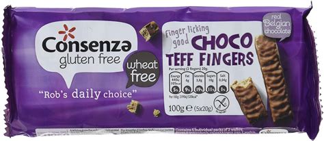 Consenza Choco Teff Fingers Glutenfrei Er Pack X G Amazon