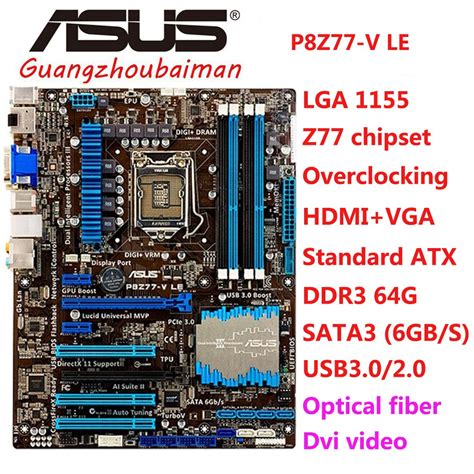 Used FOR Asus P8Z77-V PRO / P8Z77-V LE / P8Z77-V LE PLUS / P8Z77-V LX / P8Z77-V LX2 Motherboard ...