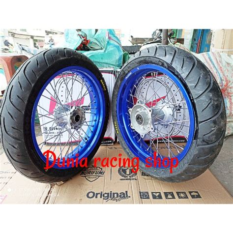 Jual Paketan Velg Supermoto Yamaha WR155 WR 155 Sama Ban Tubles Tromol