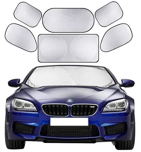 Eph Fcc Pcs Silver Plaster Foldable Car Window Sunshade Cover