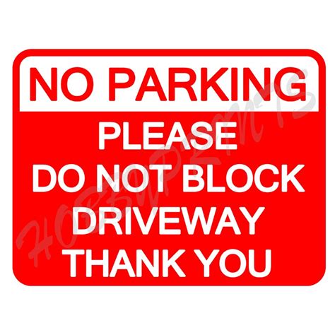 Laminated Signages No Parking Signage Sign Boards Shopee