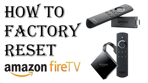 How To Factory Reset Amazon Fire Stick TV YouTube