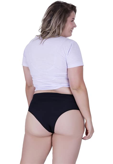 Calcinha Rubi Plus Size C S Duplo Concept Lingerie Preto A Partir De