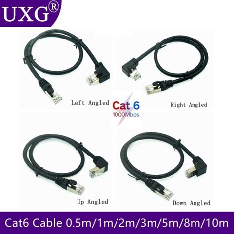 M M M Rj Cable Awg Cat Utp Side Angled L Shape Rj Patch Cord