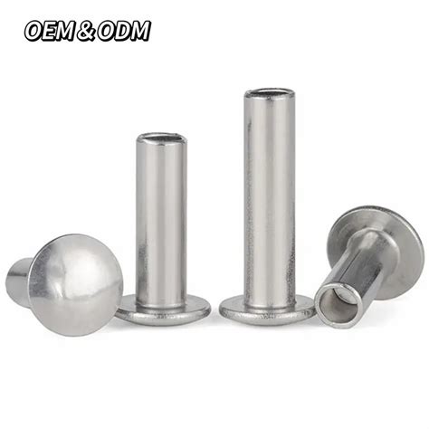 China Supplier Stainless Steel Blind Rivet Flat Head Semi Tubular Rivet