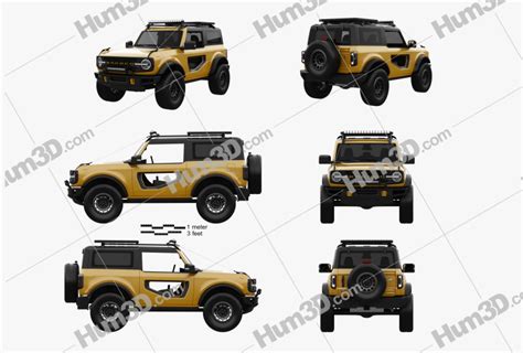 Ford Bronco Preproduction 2 Door 2022 Blueprint Template