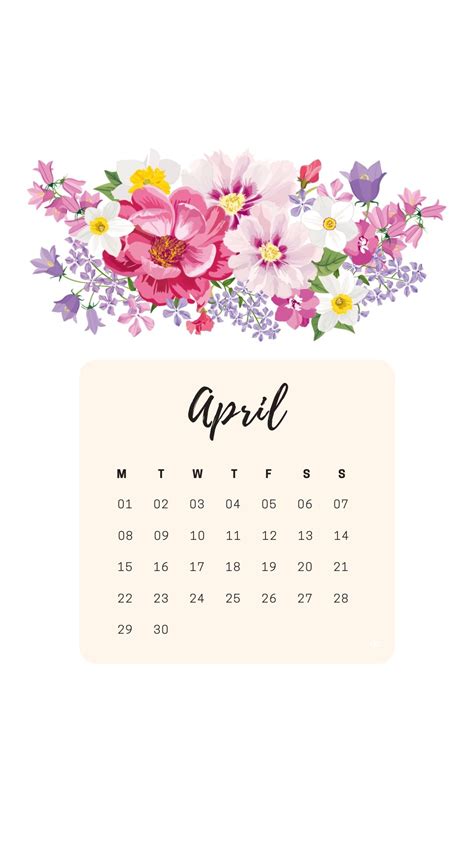 April 2019 Calendar iPad Wallpaper #April2019 # ...