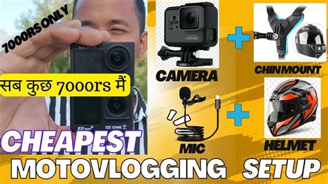 Cheapest Moto Vlogging Setup Only In 7000 Rs Izi Click Action Camera Ausek Ultra Hd 5k