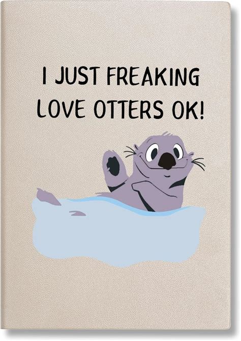 Amazon Lbwcer Otter Lined Journal Notebook Otter Lover Gift I