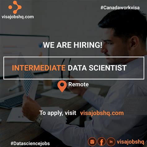 Intermediate Data Scientist In Canada Relocate To Canada With Work Visa