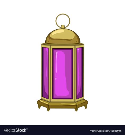 Light Arabic Lantern Cartoon Royalty Free Vector Image