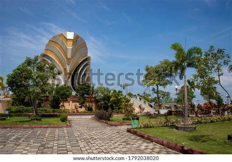 Gonggong Building Laman Boenda Park Iconic Stock Photo