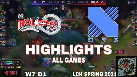 Highlight KT vs DRX All Game LCK Mùa Xuân 2021 LCK Spring 2021 KT