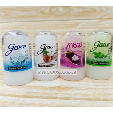 Jual Grace Pure Natural Deodorant Roll On Stick Deo Crystal 70gr Thai