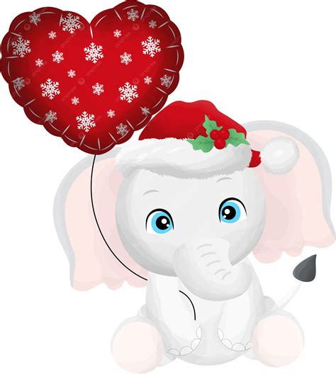 Natal Elefante Png Elefante Fofo Feliz Natal Adesivo De Elefante