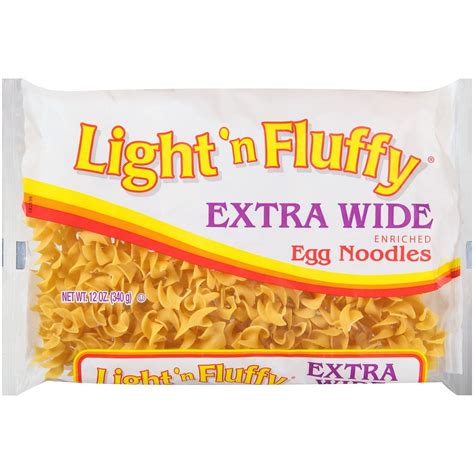 Light 'n Fluffy Extra Wide Twisted Egg Noodles, 12 Ounce Bag - Walmart.com