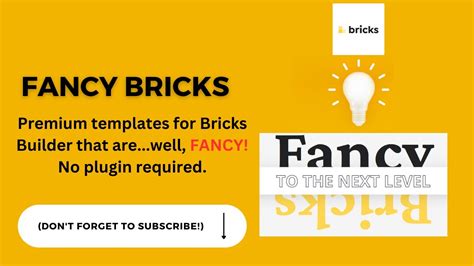 Fancy Bricks Bricks Builder Premium Template Library YouTube