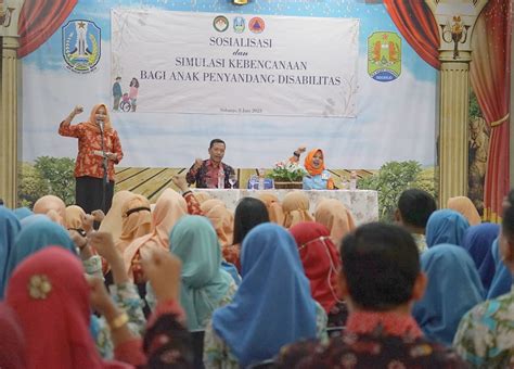 Dwp Bpbd Jatim Gelar Sosialisasi Dan Simulasi Bencana Di Slbn