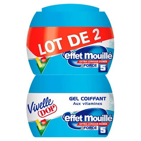 Gel Coiffant Effet Mouill Force Vivelle Dop Les Pots De Ml