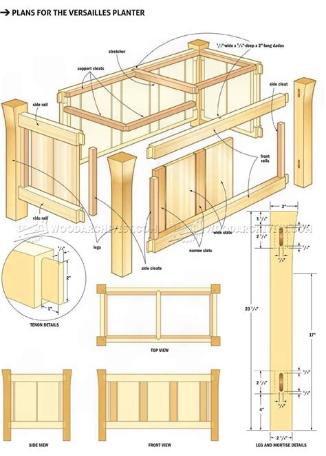 Versailles Planter Plans • WoodArchivist