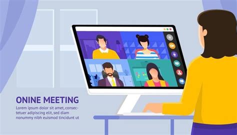 Online Meeting Vector Art, Icons, and Graphics for Free Download