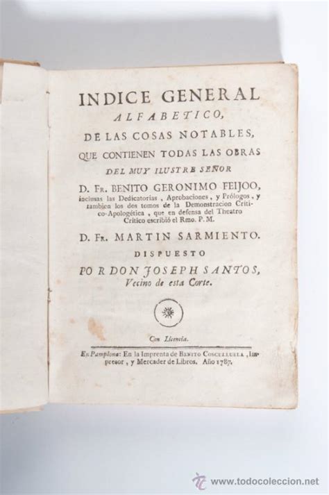 Indice General Alfabetico De Las Cosas Notables Comprar Libros