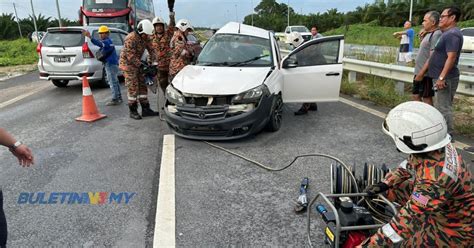 Lelaki Maut Kenderaan Dipandu Terlibat Kemalangan Dengan Bas Buletin