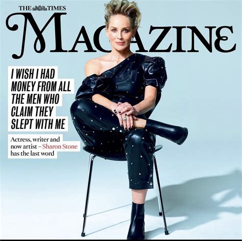 Times Mag 27 01 2024 Sharon Stone Cover Feature Yourcelebritymagazines