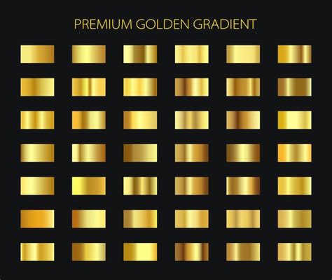 Conjunto de fondo de textura de lámina de oro premium vector plantilla