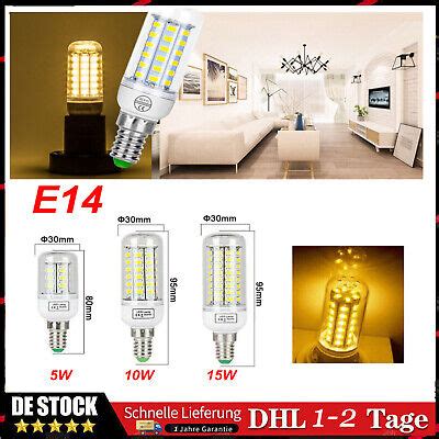 E14 LED Glühbirne Birne Mais Licht Leuchtmittel 5730 SMD Strahler Lampe