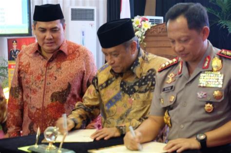 Polri Nu Sepakat Cegah Konflik Sosial Dan Ujaran Kebencian