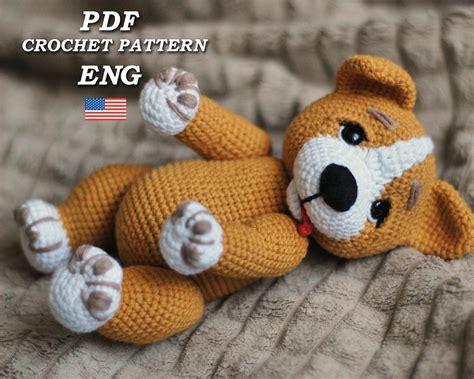 Crochet Dog Pattern Crochet Corgi Puppy Amigurumi Corgi Dog Puppy