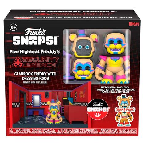 Funko Snaps! Five Night At Freddys Glamrock Freddy With Dressing Room ...