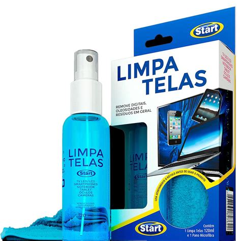 Limpa Telas Celulares Tablete Pano Microfibra Gratis Start Ml