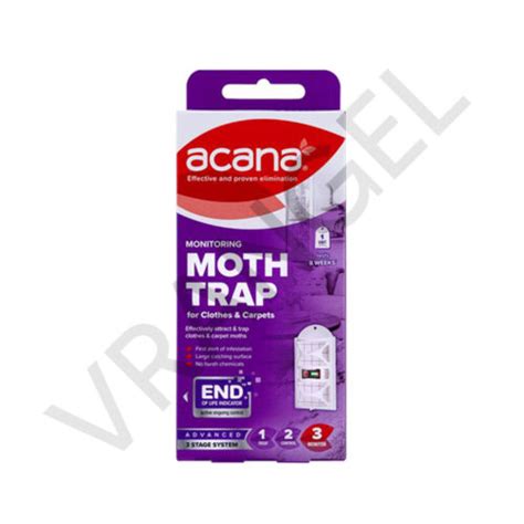 Acana Carpet Moth Killer Hanging Units Traps Refills Lavender Freshener