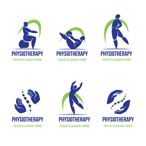 Personalize This Hand Drawn Duotone Physiotherapy Clinic Logo Design