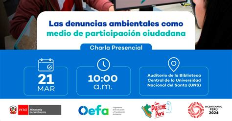 Charla Presencial Las Denuncias Ambientales Como Medio De