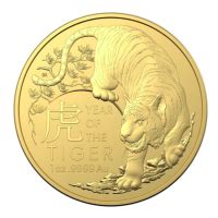 Oz Lunar Series Year Of The Tiger Gold Coin Royal Australian