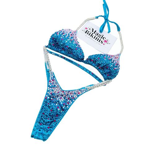 Competition Bikini No 181 NPC Blue Mystique With Connectors