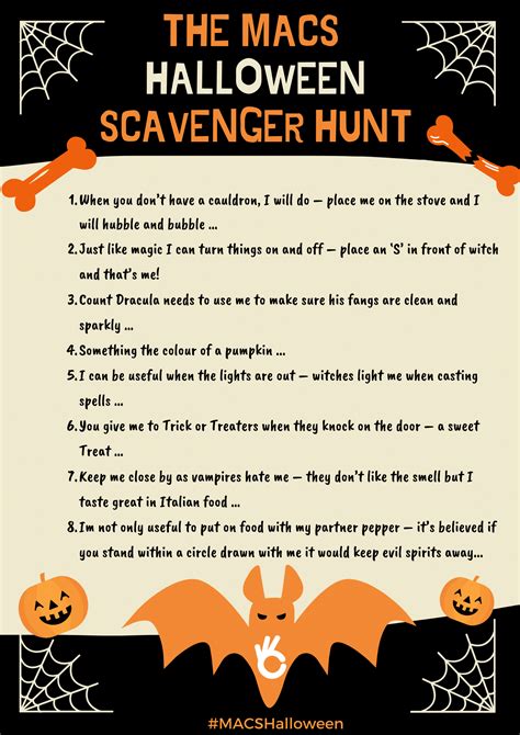 Halloween Scavenger Hunt - MACS Supporting Children & Young People