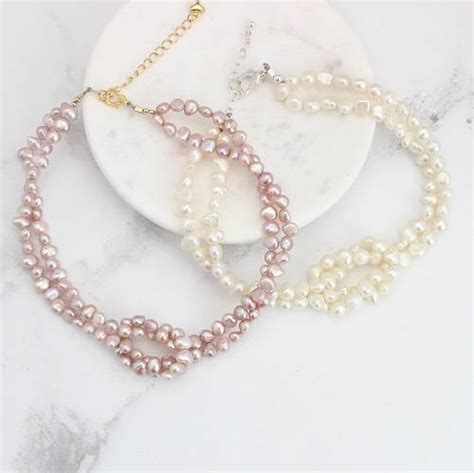 White Pearl Wedding Choker Necklace Bridal Choker Necklace For Bride