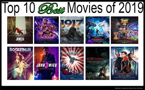 Top 10 Best Movies of 2019 by kouliousis on DeviantArt