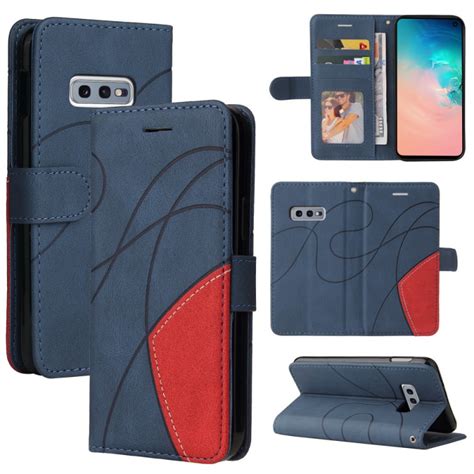 Housse Samsung Galaxy S10e Simili Cuir Bicolore Signature Ma Coque