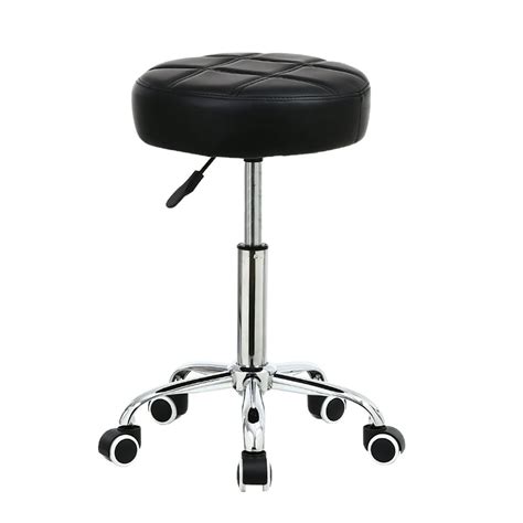 Office Stool With Wheels Ktaxon Adjustable Hydraulic Swivel Stool ...