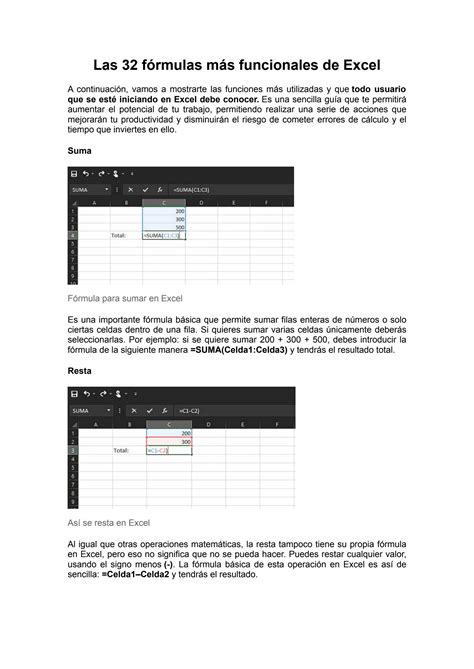 Solution F Rmulas De Excel Studypool