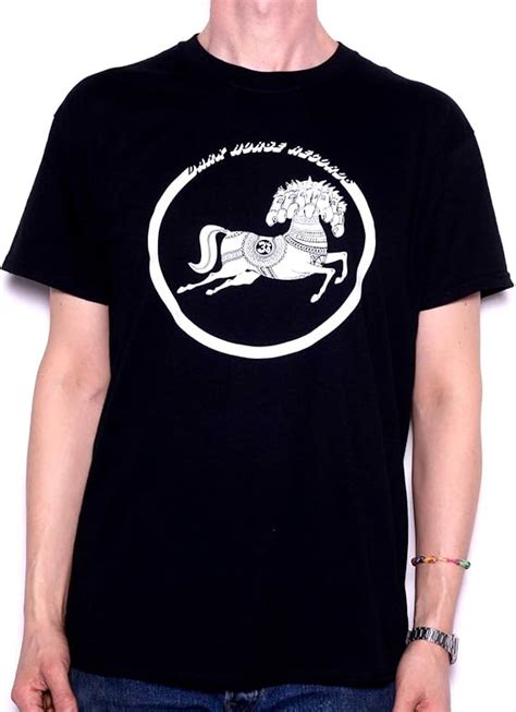 George Harrison T Shirt - Dark Horse Records Logo 100% Official: Amazon ...